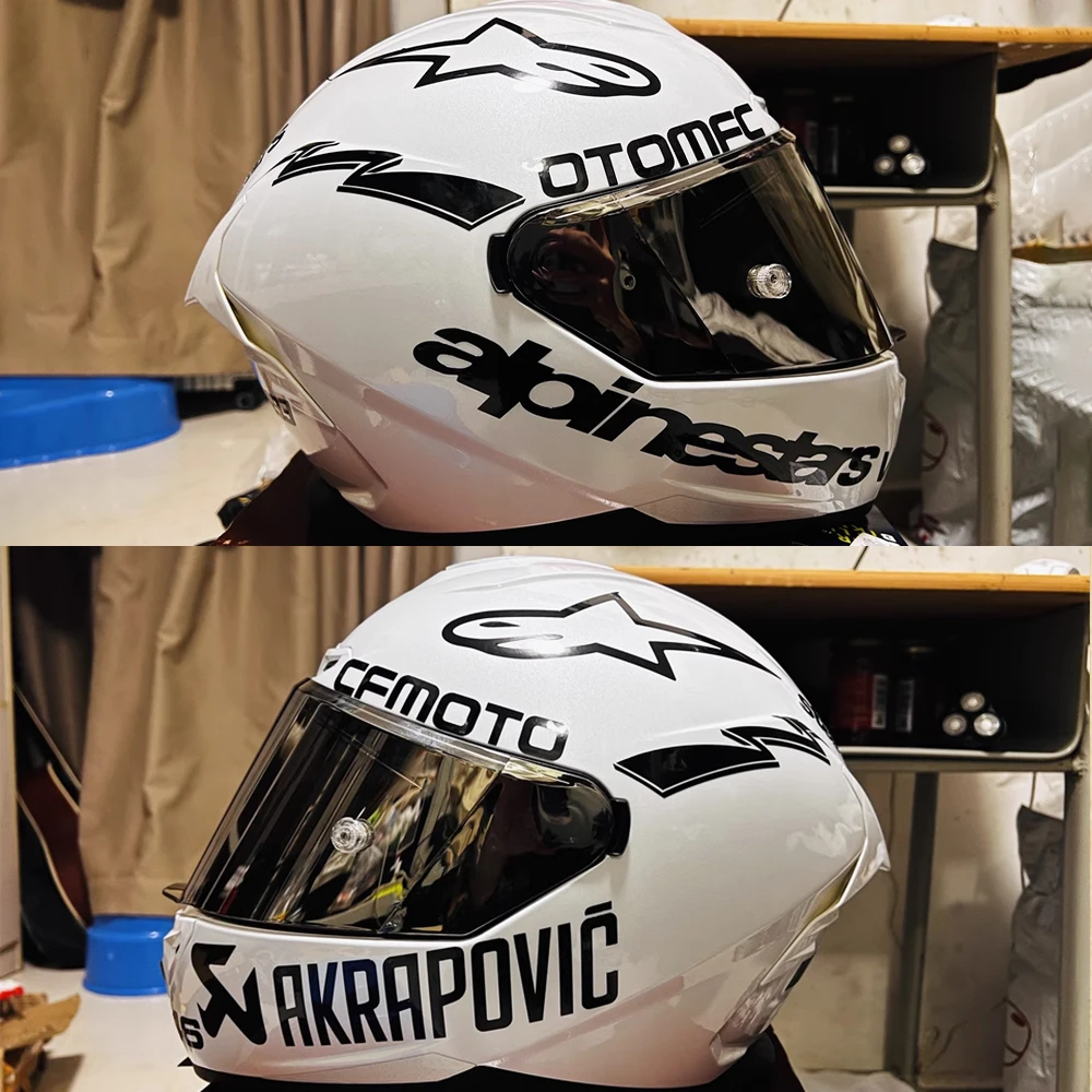 适用于gsb个性创意DIY头盔贴纸 改装A星防水车型品牌贴花反光改装