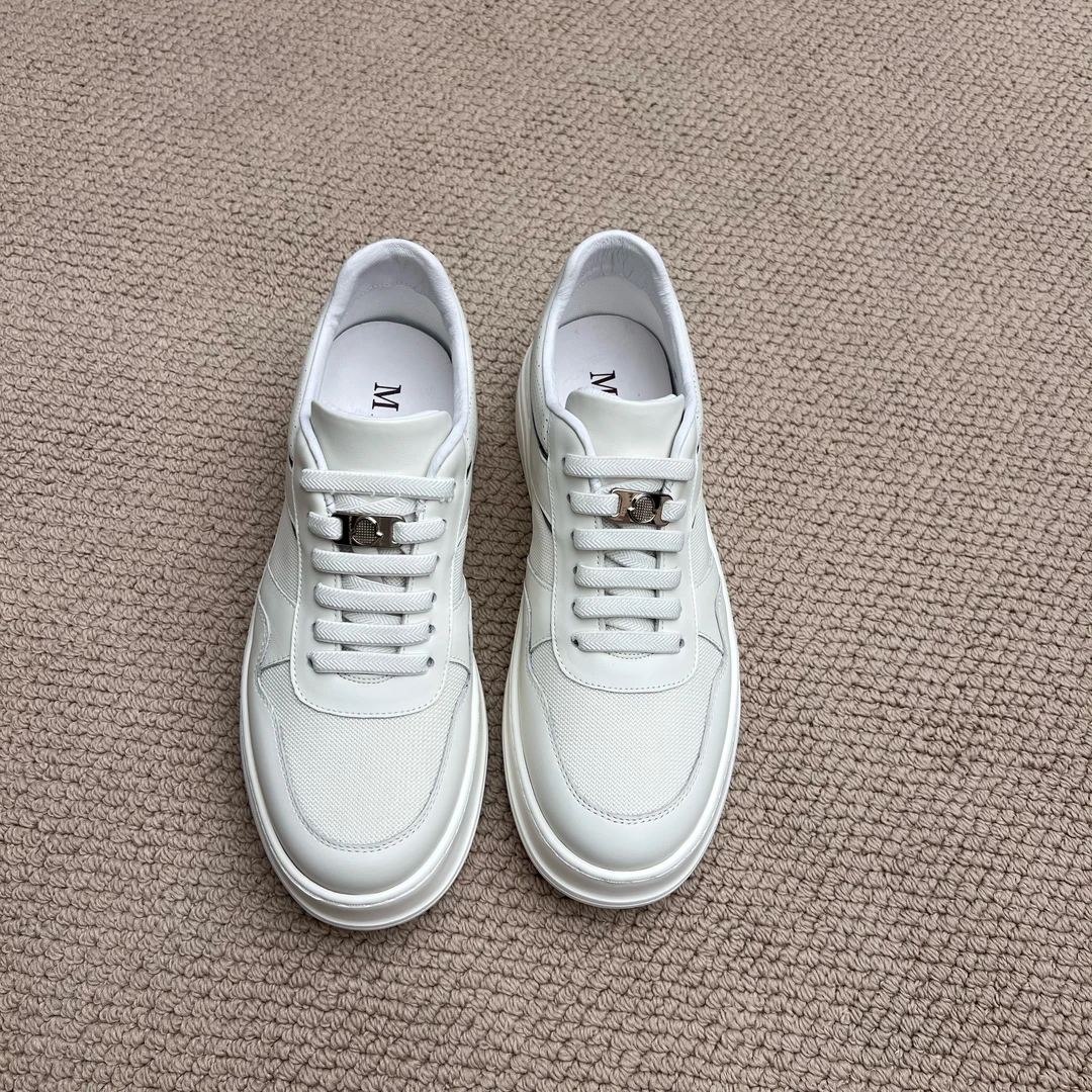 铭品添尚2025新款男士休闲百搭小白鞋#91330-81