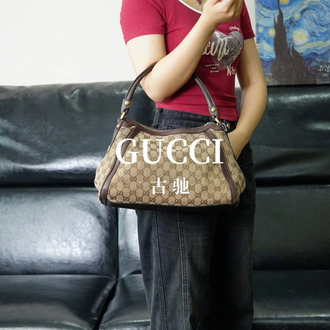 95新 GUCCI/古驰 老花手提包/WJ05608005/8005