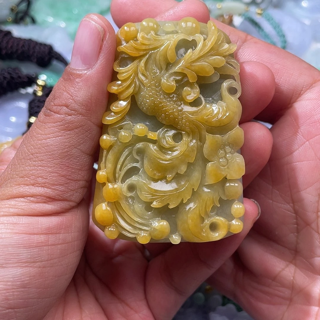 颈饰未镶嵌翡翠翡玉缘翡翠