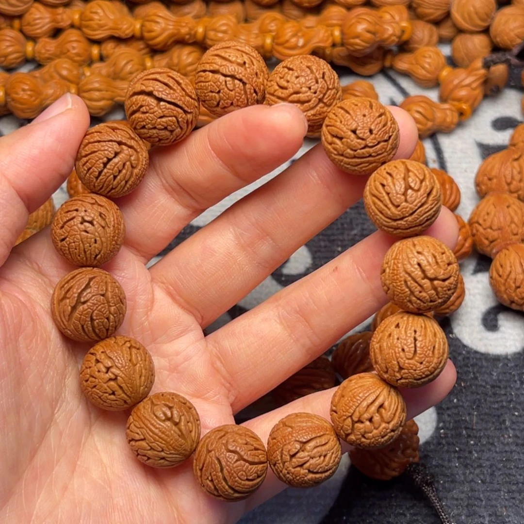 桃核手串龙纹桃核