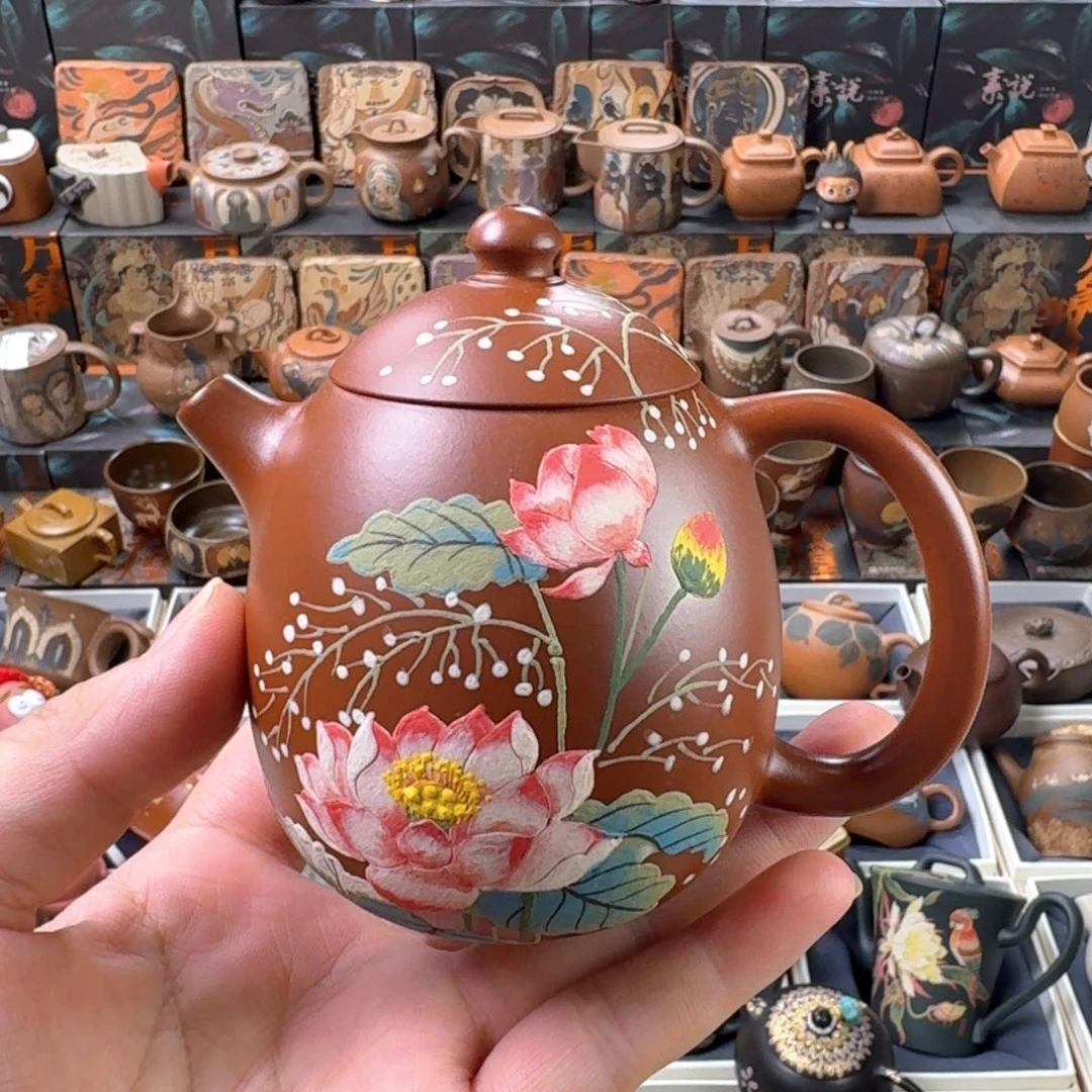 茶壶紫砂200cc原矿精工半手