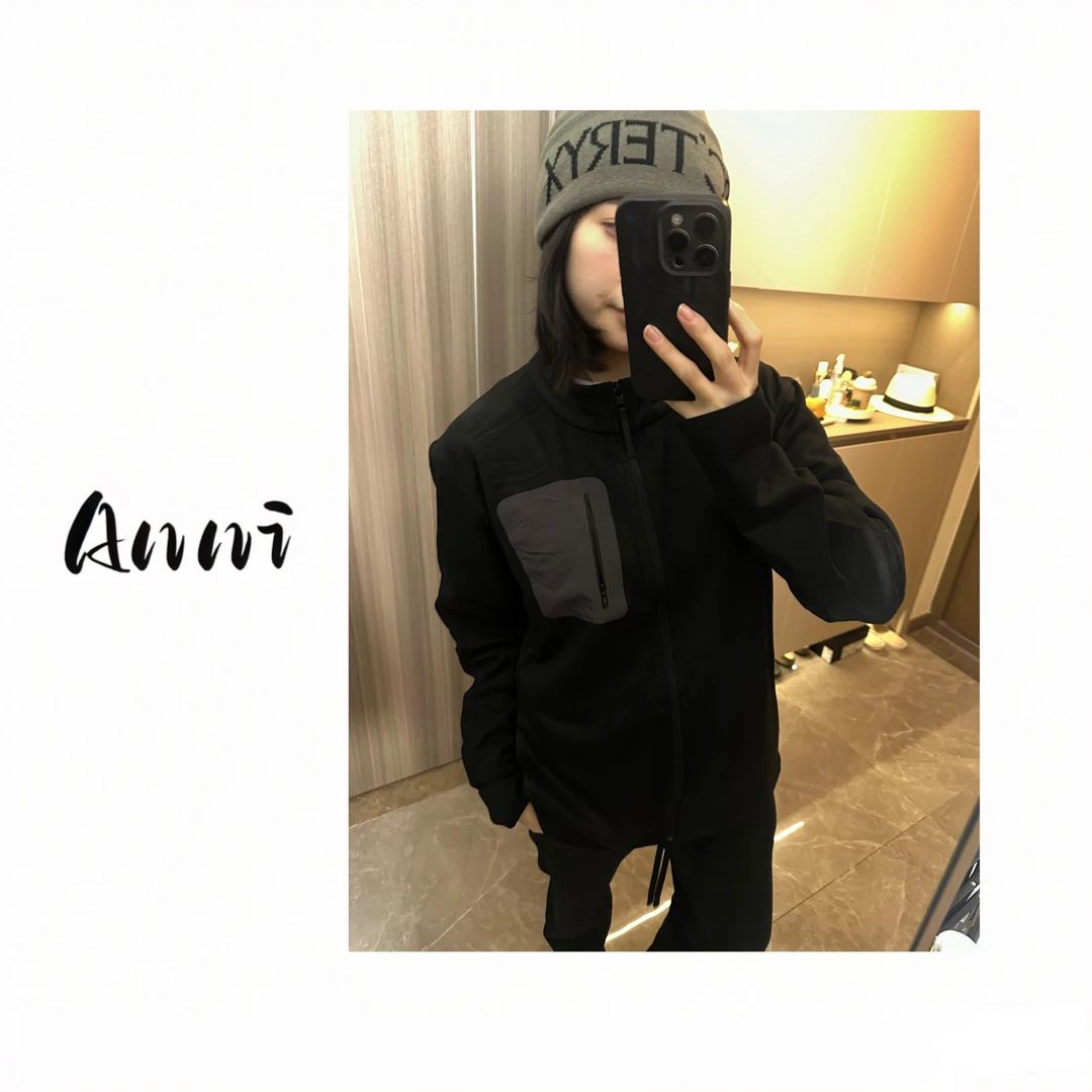 Anni【极简】保暖立领抓绒夹克