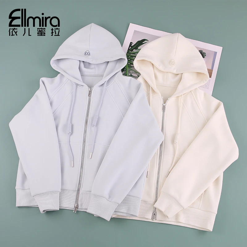 9023连帽外套春装开衫卫衣休闲运动宽松上衣2025新款韩版洋气潮流