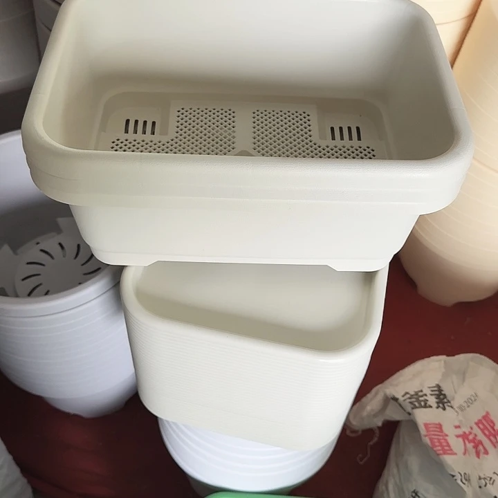 新款菜盆3个带托米色
