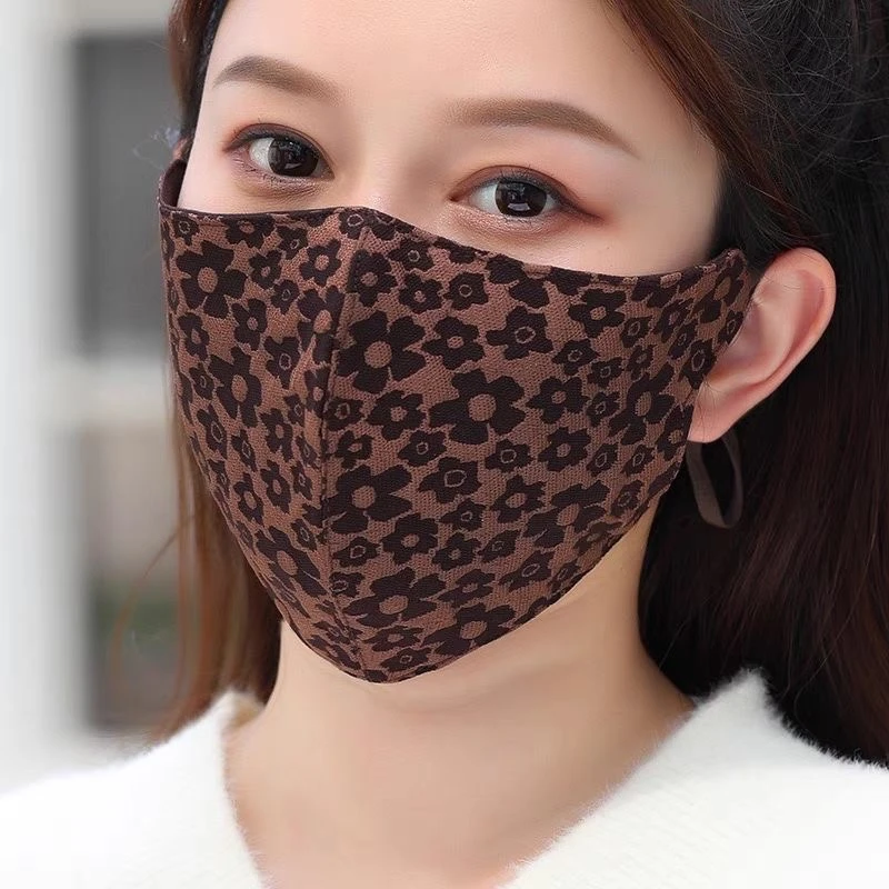 新款太阳花面罩口罩面纱秋冬加厚保暖透气口罩水洗