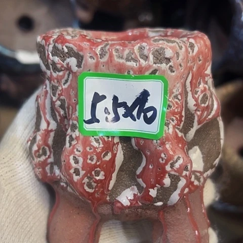 红陶粗陶花盆手工