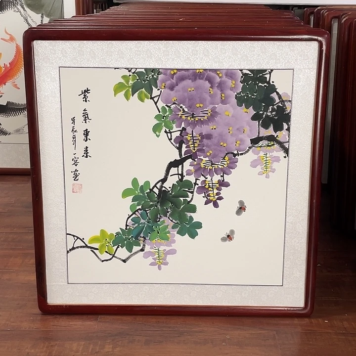 国画带框尺寸63*63厘米