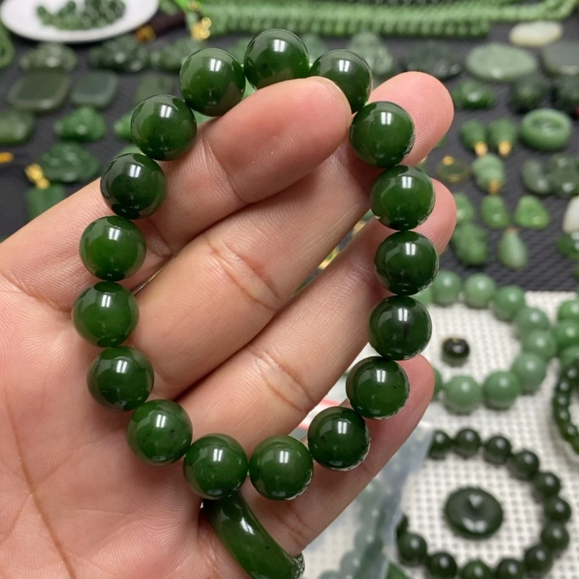 【闪购商品】和田玉（碧玉）手链未镶嵌你****