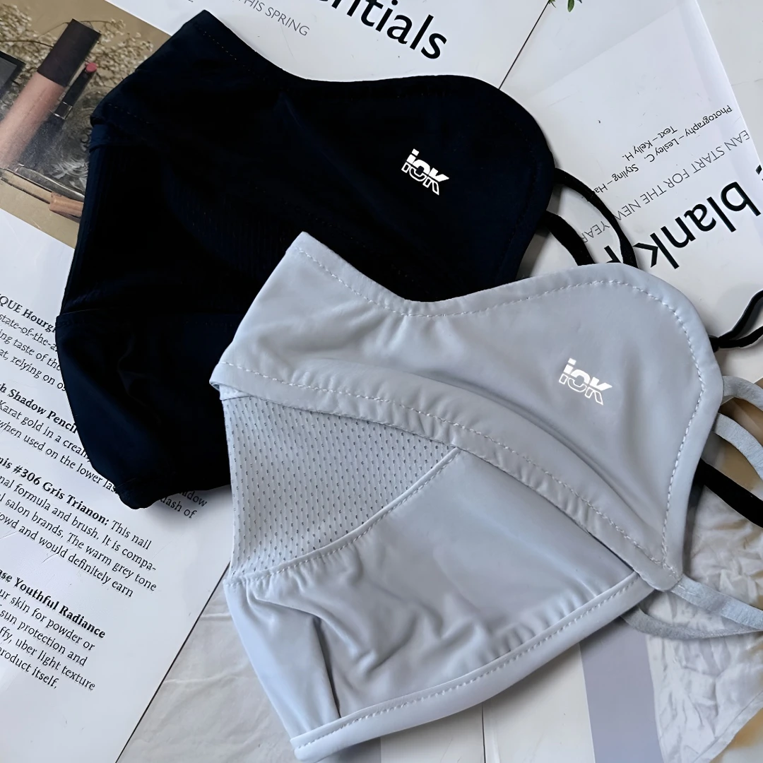 防晒口罩高颜值护眼角网眼透气防紫外线夏遮阳透气全脸冰丝面罩JY