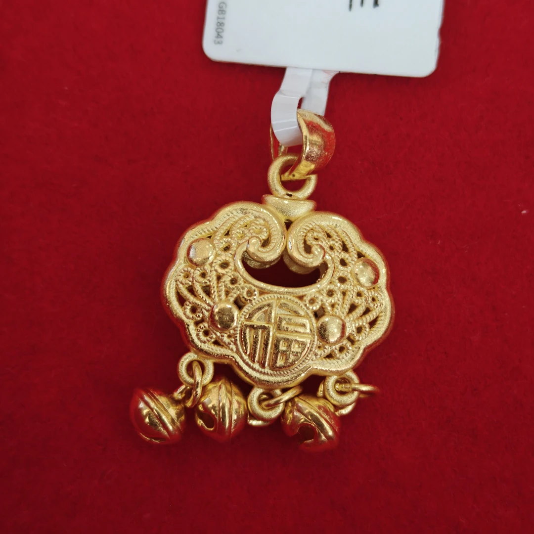 【莹莹专享】足金999投资金 铃铛锁包GP    2.88纳金添福