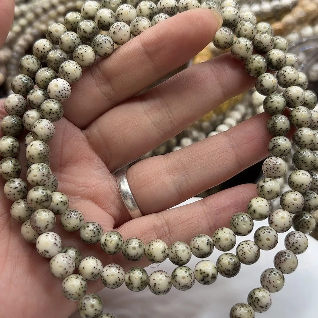 星月菩提吊坠8龙蛋果冻绿大留白