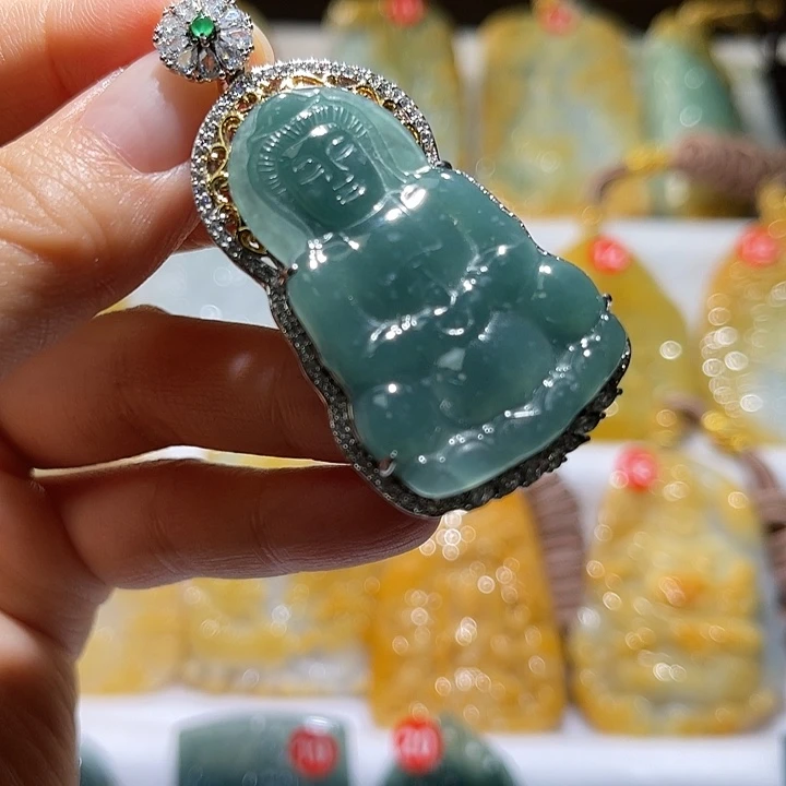 翡翠未镶嵌吊坠(不含链)