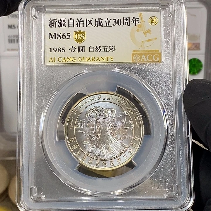 铜新疆纪念币一枚，如图