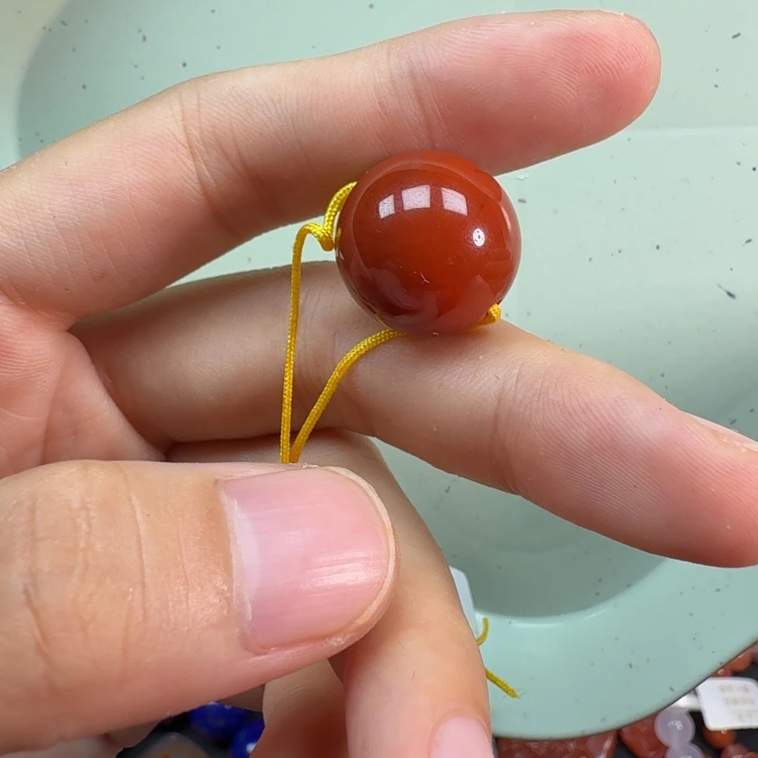 馥***桂南红玛瑙未镶嵌配饰17.5