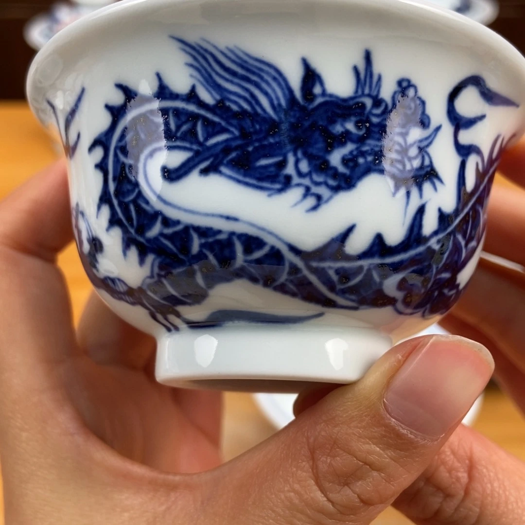 手绘现代茶具非古董