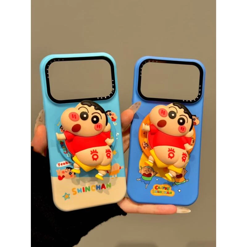 卡通奶酪光屁屁蜡笔小新硅胶磁吸适用iphone17promax苹果16手机壳