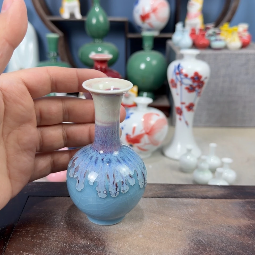 陶瓷手工小花器摆件