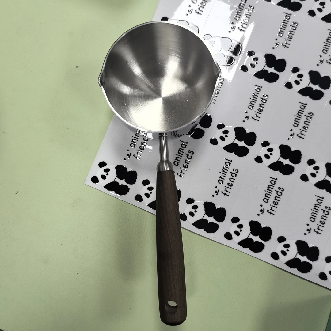 Aoxin家 胡桃原木手柄 316不锈钢加厚泼油锅防烫隔热热奶锅泡面锅