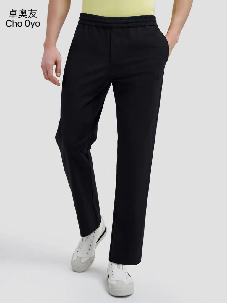 迪卫裤休闲透气吸湿排汗健身跑步长裤简约宽松针织运动裤DK557