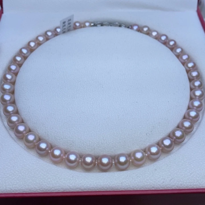 淡水珍珠项链未镶嵌樱花粉
