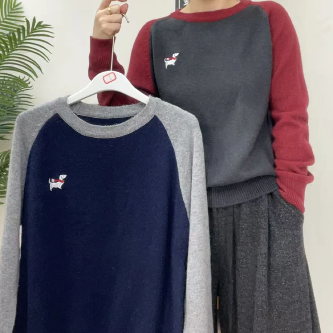 羊毛插肩袖毛衣 版型好