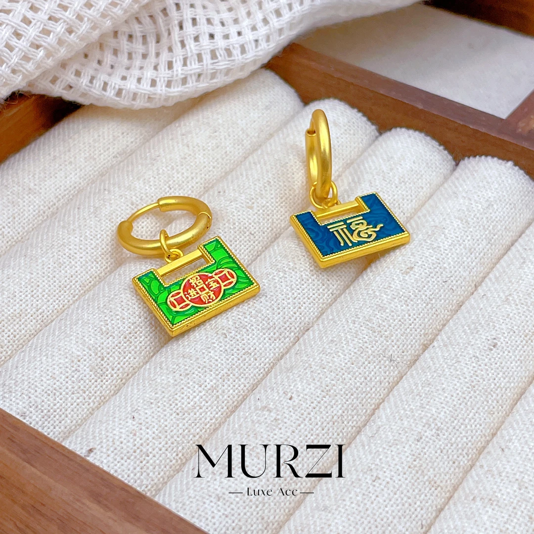 铜合金耳饰 法式小众简约轻奢时尚百搭新品气质经典优雅精致-B142