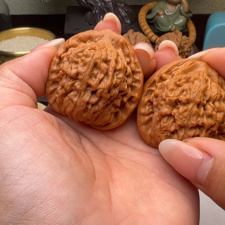 文玩核桃把件吉**叔静40莲花全品