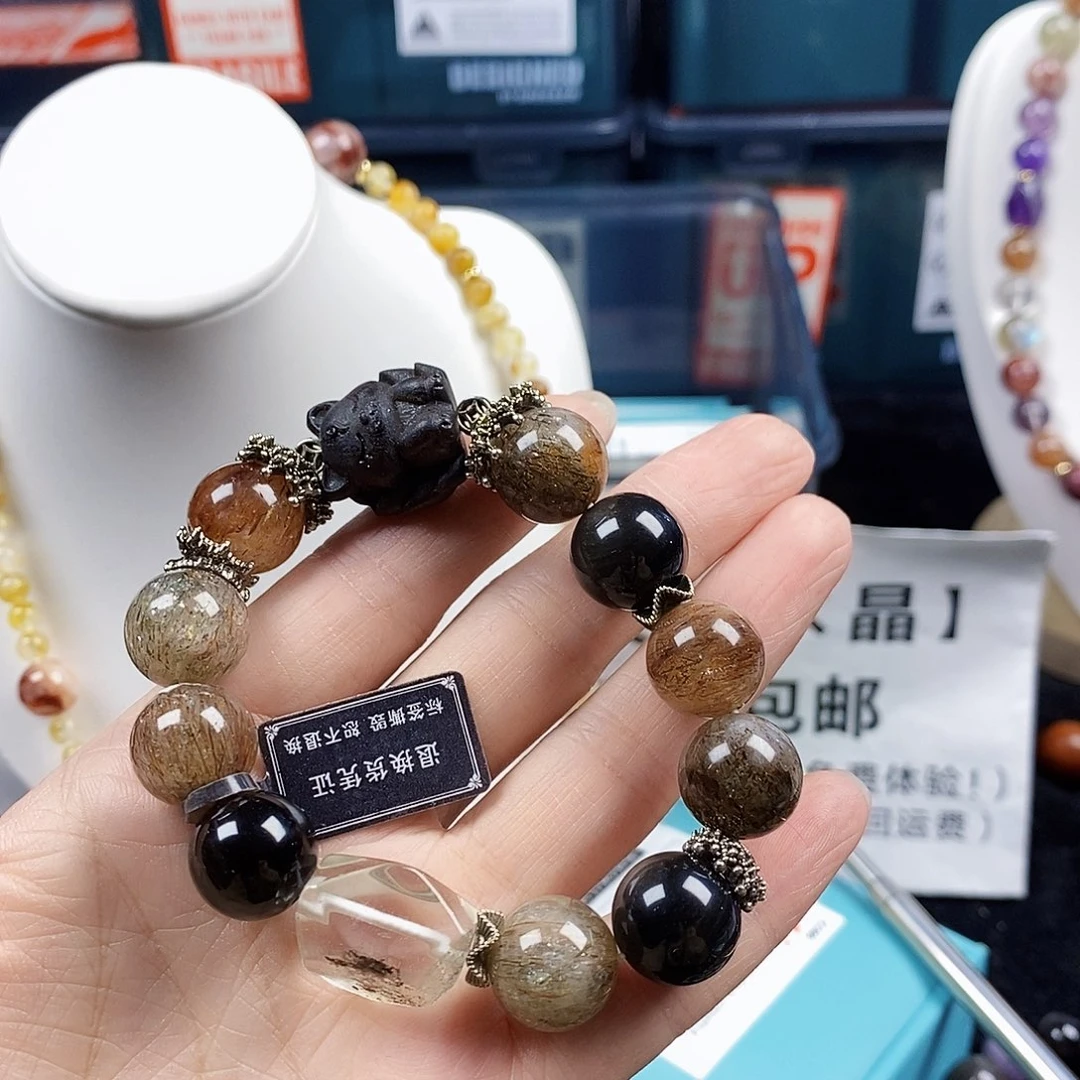 水晶手链银S925镶嵌