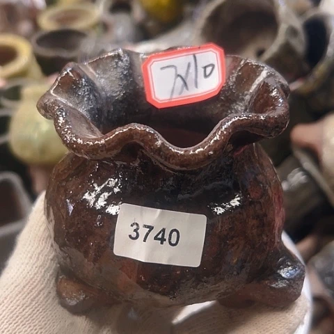 粗陶花盆手工花盆制作