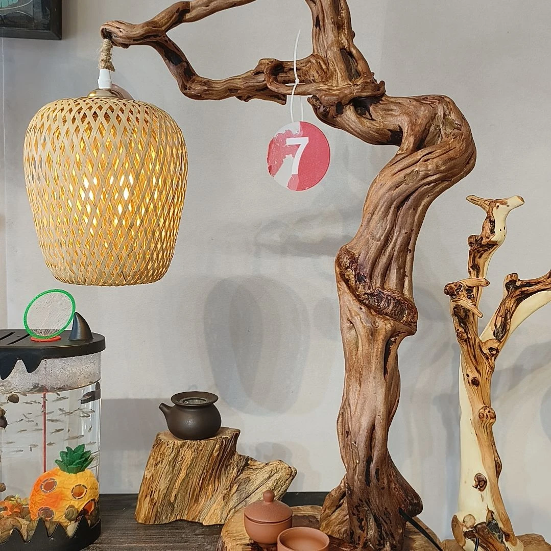 柏木（崖柏）我****梦随形意境茶灯随形