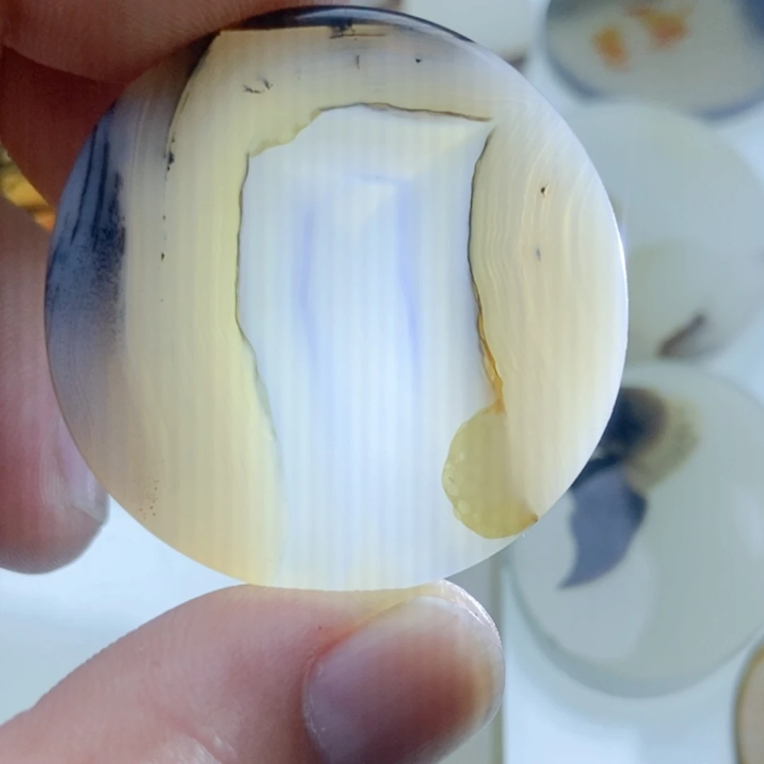 【闪购商品】玛瑙/玉髓颈饰未镶嵌中**眼