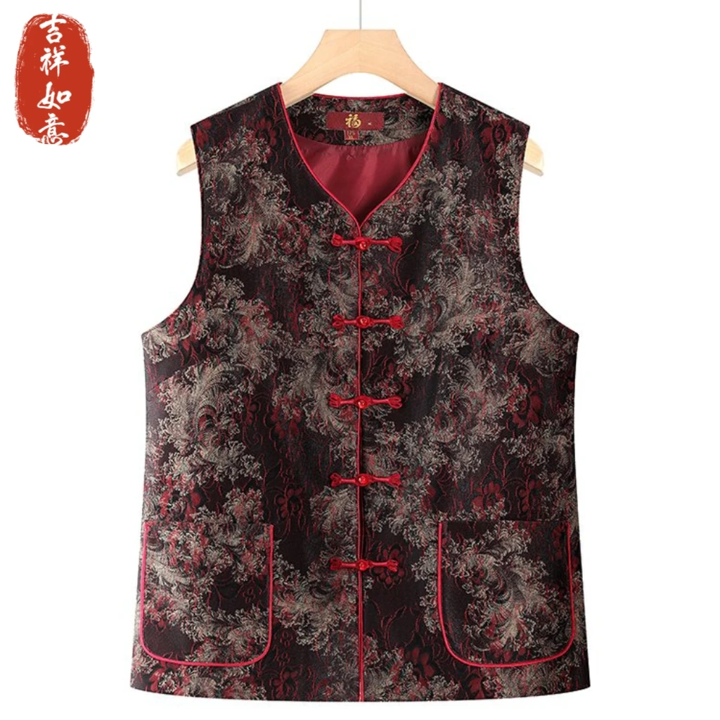老年女装秋季新款奶奶春秋马甲70岁80老太太外穿坎肩背心老人衣服