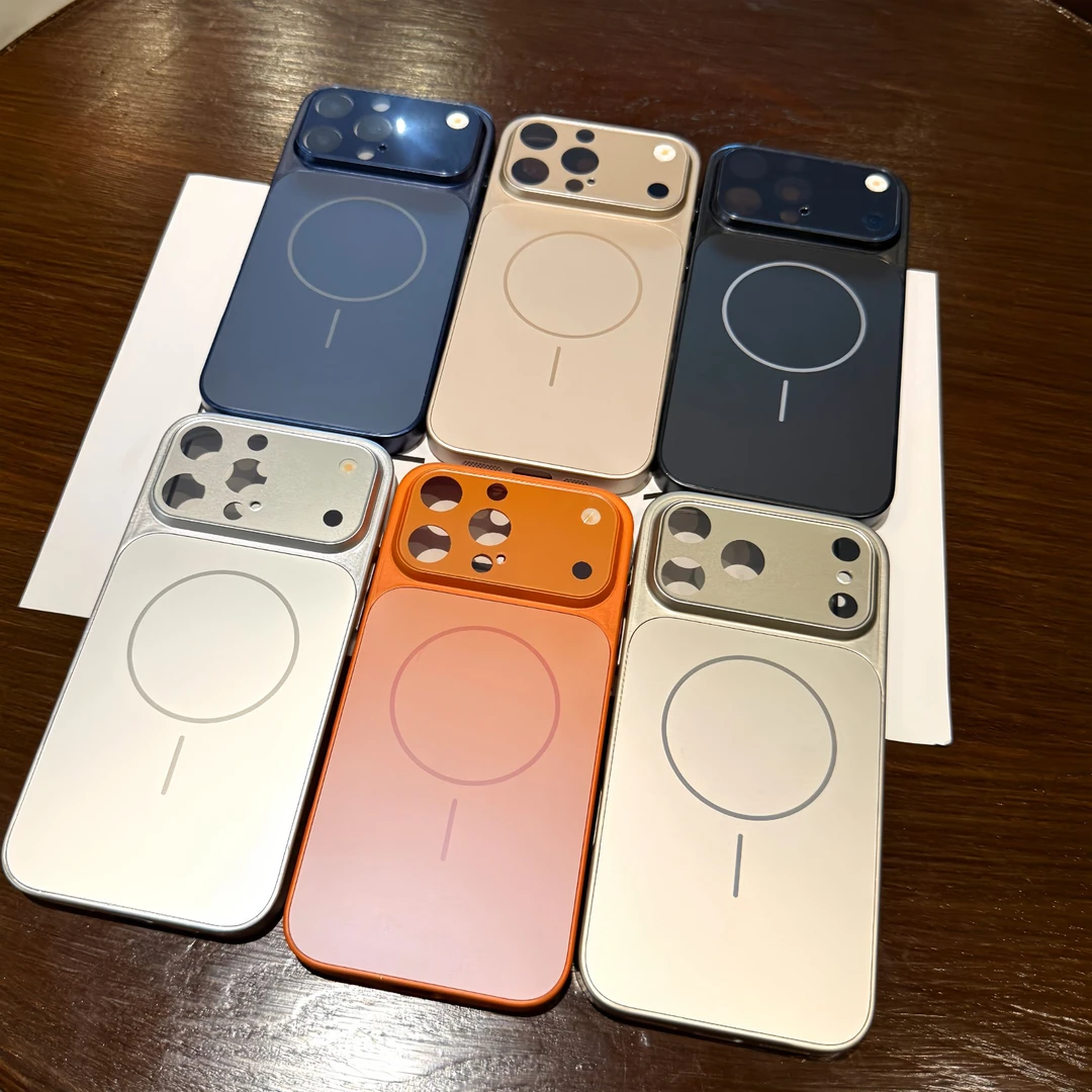 秒变17磁吸镜头膜适用于苹果15简约13~16promax系列磨砂保护壳