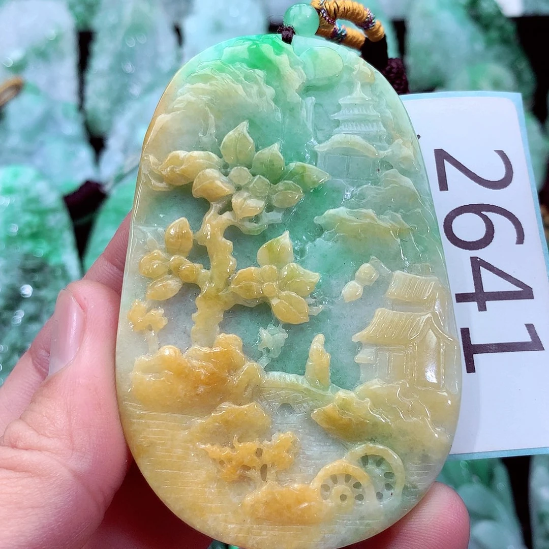 翡翠未镶嵌吊坠(不含链)