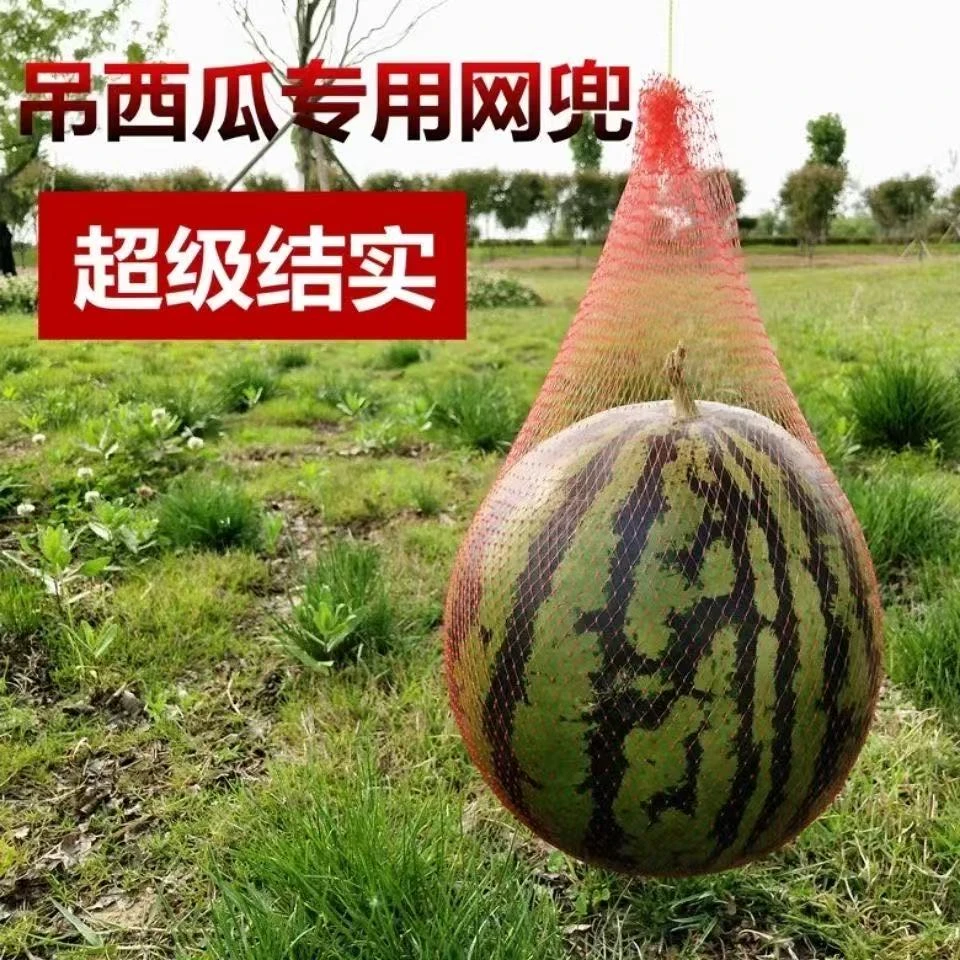 大棚吊西瓜专用网袋水果网兜网眼袋子吊袋带绳手提抽绳塑料吊瓜袋