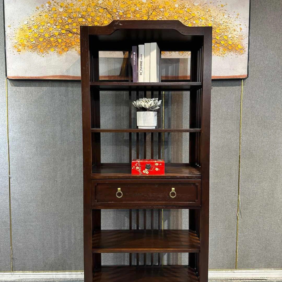 ZWJ2028置物架860*390*2060 美式古典书柜酒柜