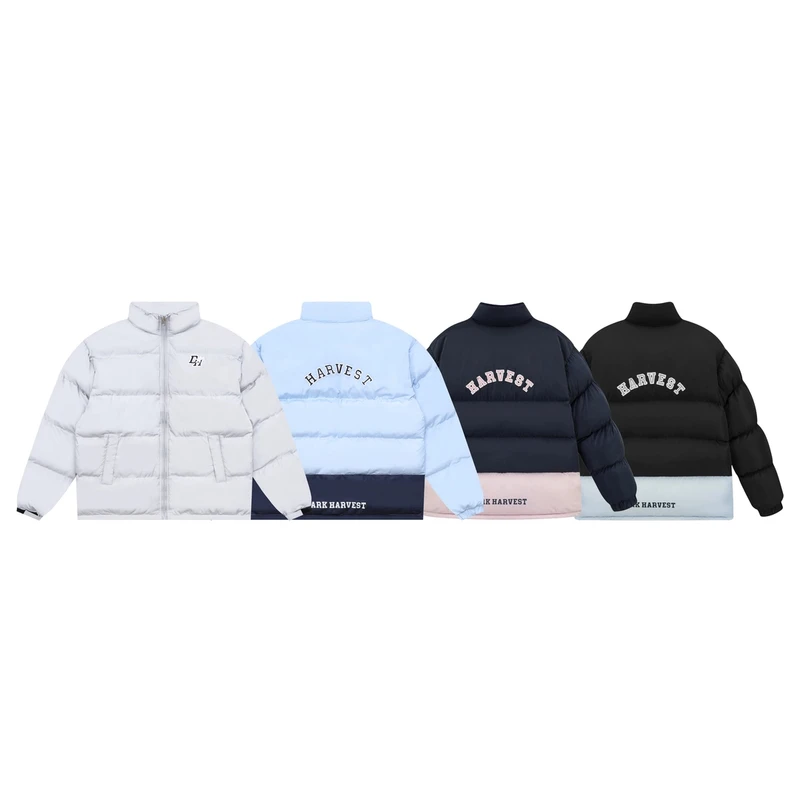 长袖本布下摆棉服立领常规款纯色保暖棉衣宽松型多口袋6009