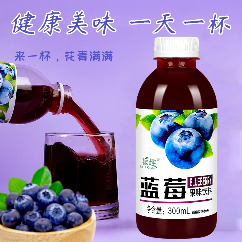 【低买一送一】正宗蓝莓汁整箱特价批发0脂肪0卡风味清爽解腻饮料AA