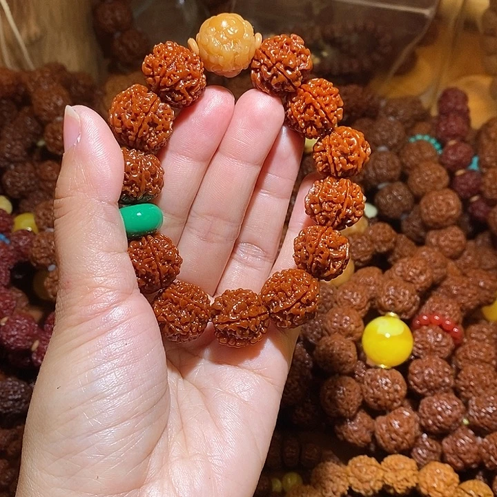 吊坠金刚菩提196玉华貔貅➕绿平安扣