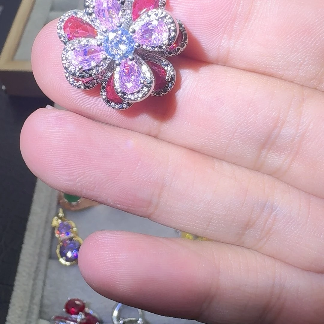 水晶银S925镶嵌戒指