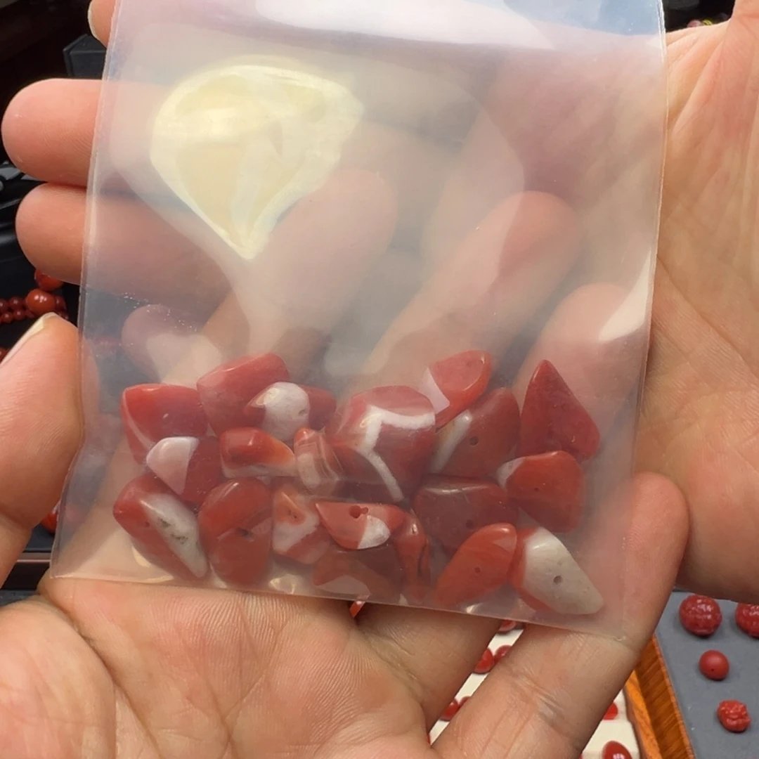 冰***8南红玛瑙珠子未镶嵌