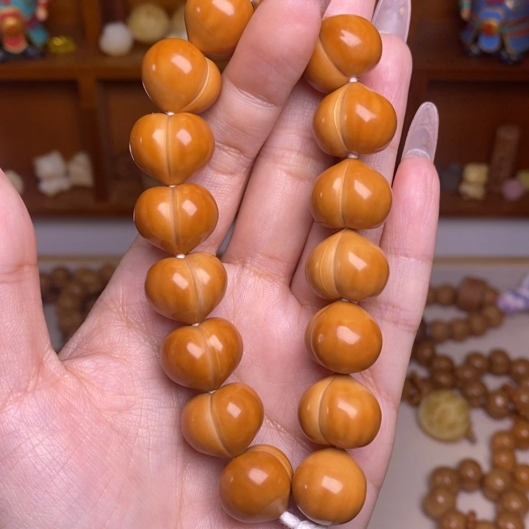 吊坠猴头核桃16➕超大尺寸高定玻璃底柯基屁桃手持