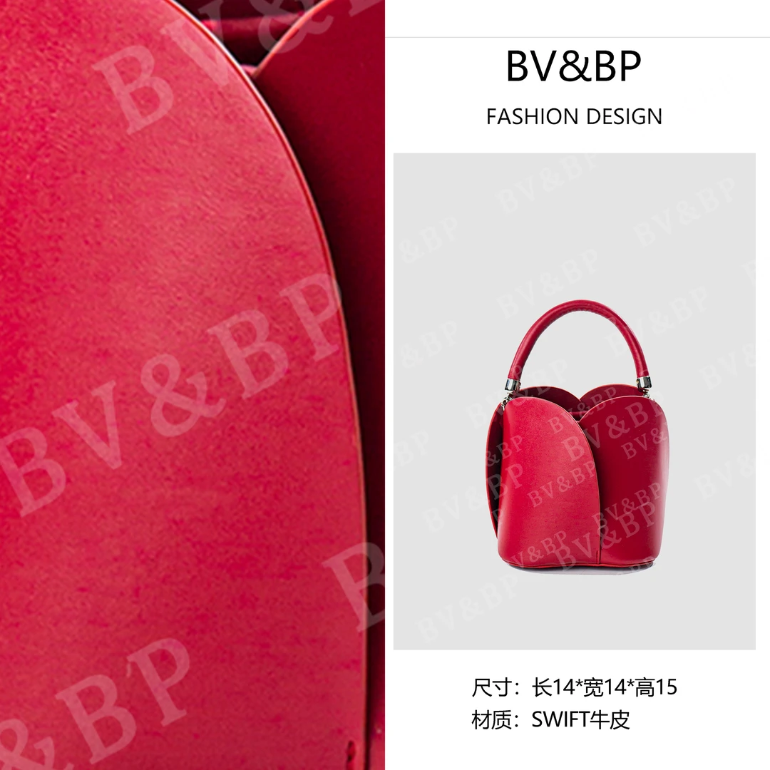 BV&BP· 原创设计 真皮高定手提单肩包  HD0271-红色-YS