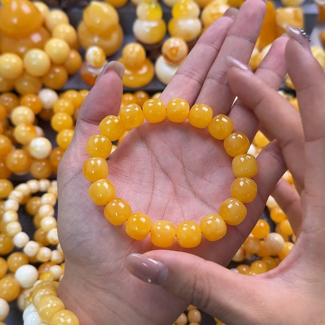 蜜蜡未镶嵌珠宝奇石同料13mm