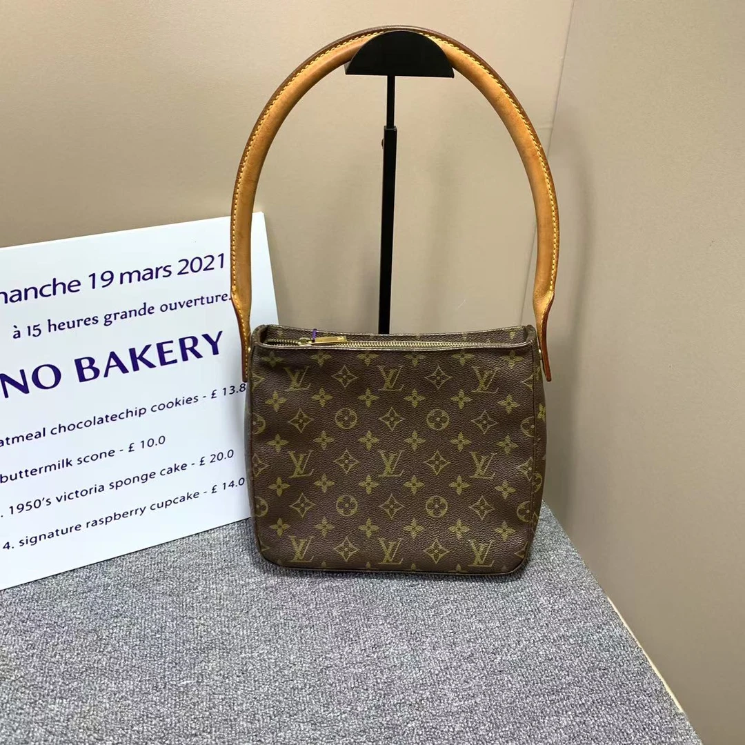 95新 LouisVuitton/路易威登 小怡中古/LV腋下包/路易威登looping