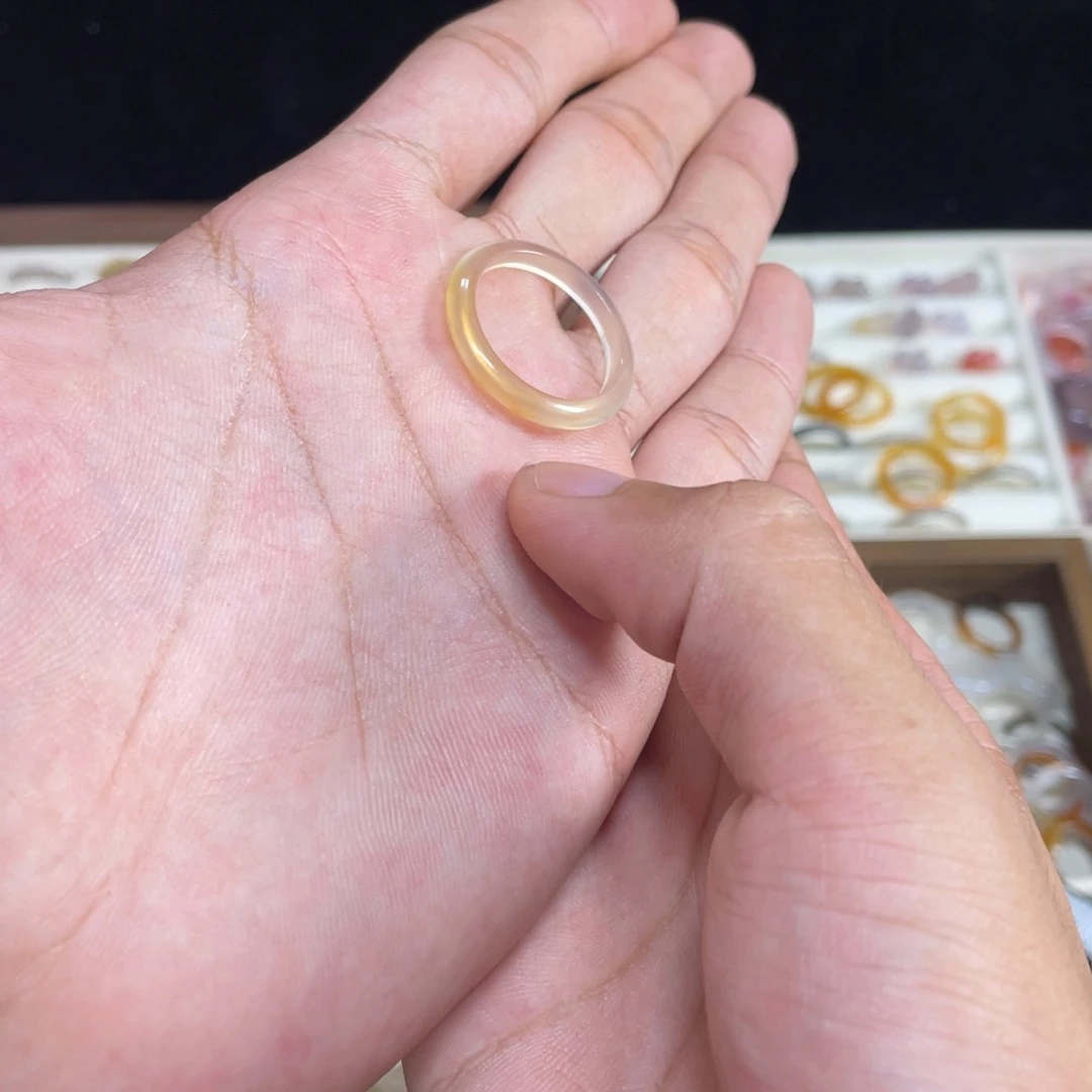 未镶嵌戒指玛瑙/玉髓44号港20