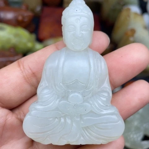 蛇纹石玉未镶嵌颈饰97