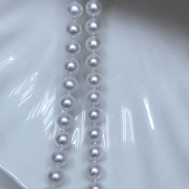 颈饰银S925镶嵌淡水珍珠