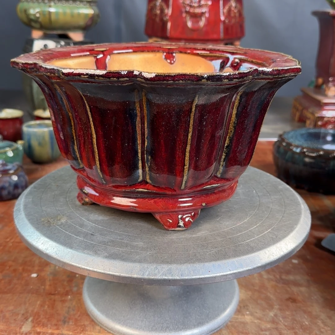 紫泥花盆佛****飞